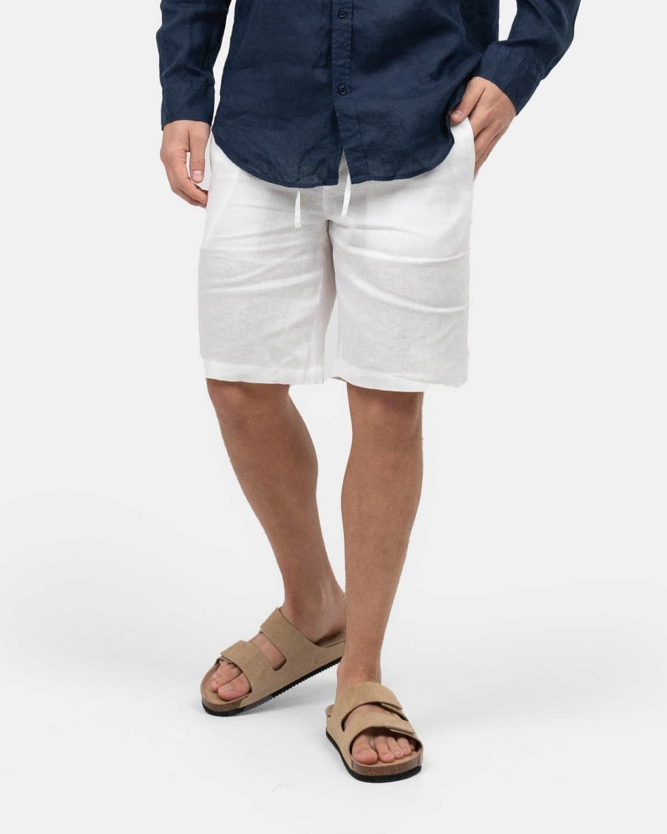 Hørshorts Hvid | Skagen - clothing.dk